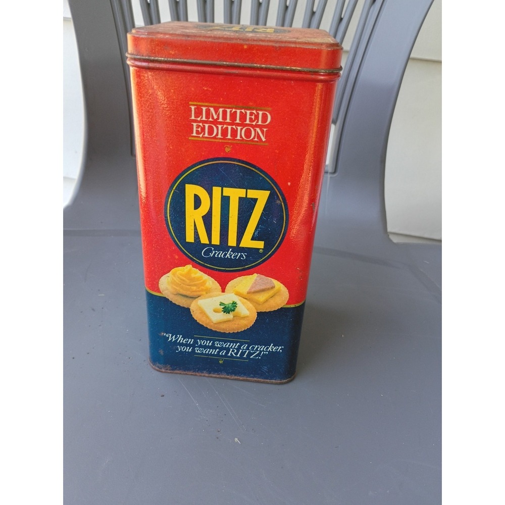 Vintage 1987 Nabisco Ritz Crackers‎ Limited Edition Metal Tin Container